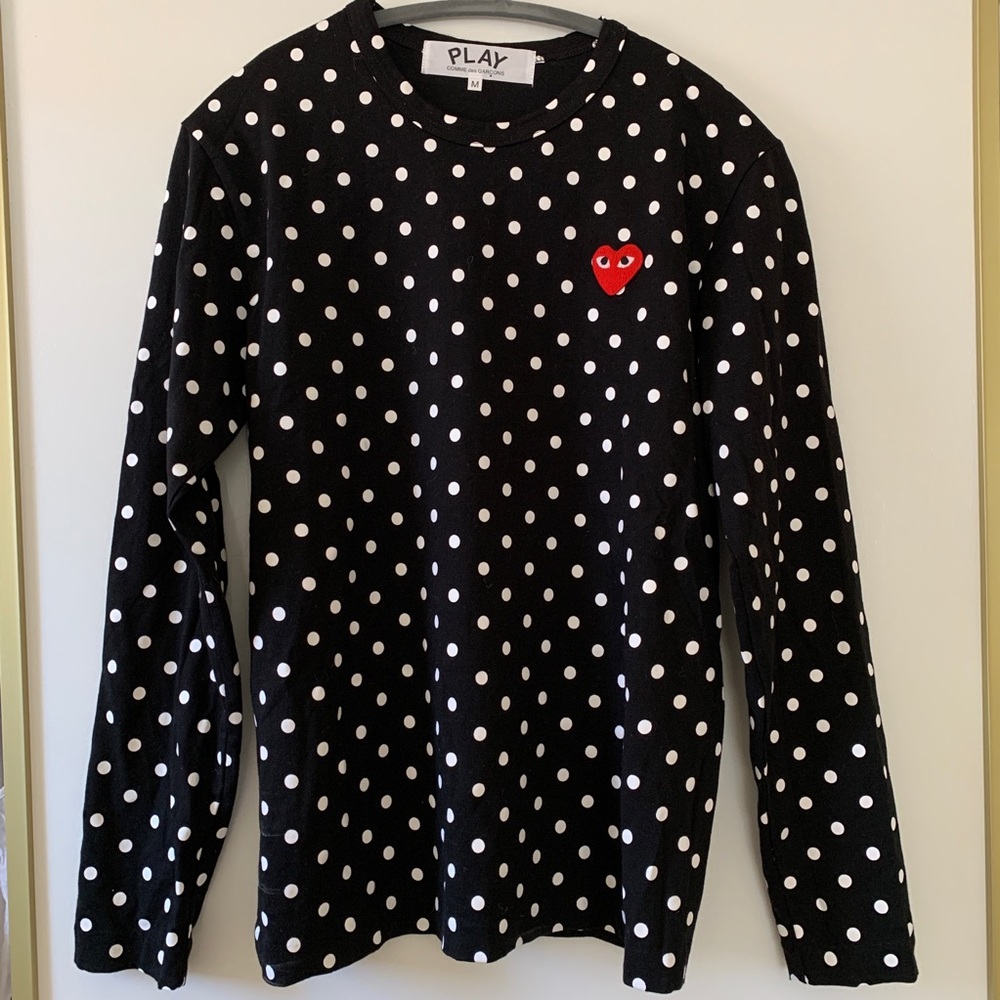 Comme Des Garçons Play Polka Dot Shirt